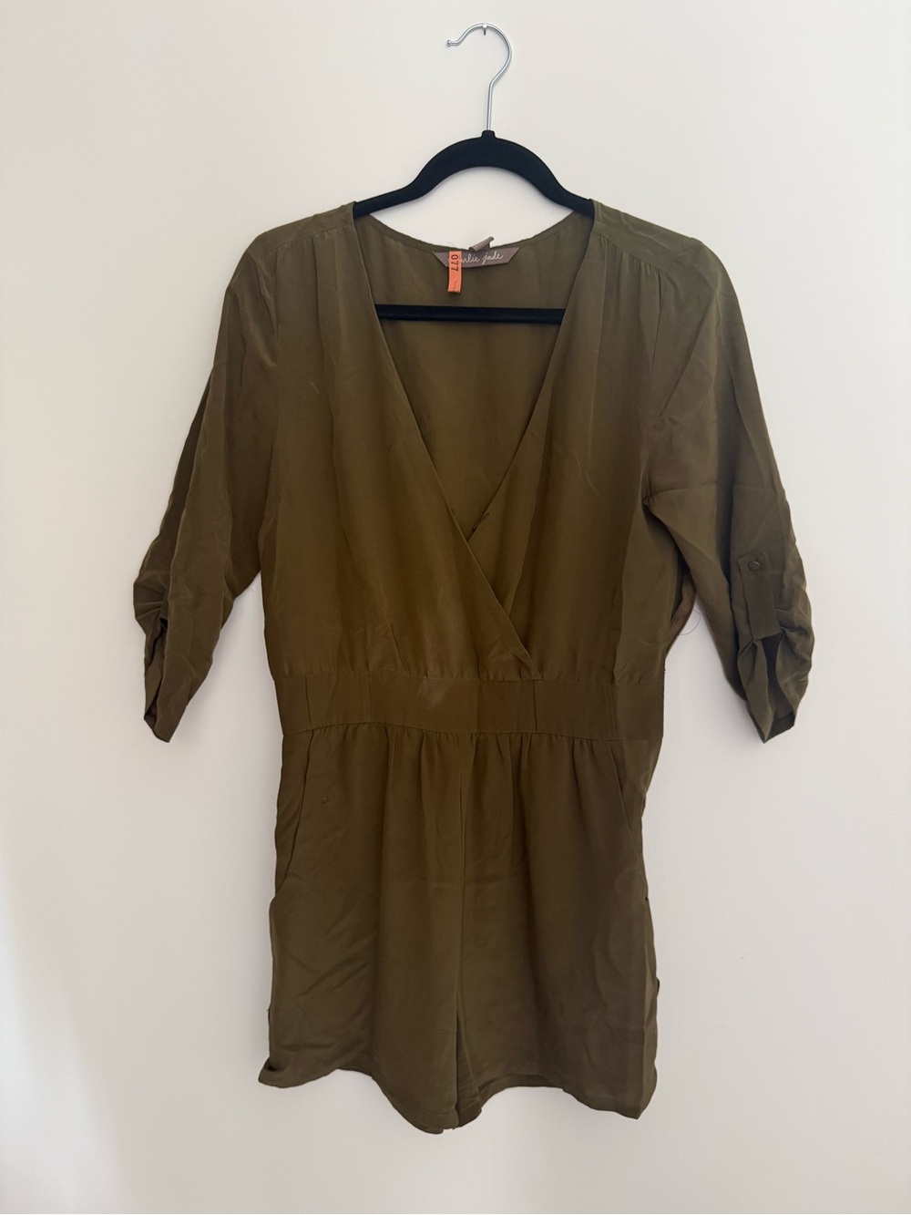 charlie jade Olive Wrap Romper